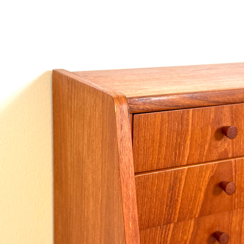 Secretary cabinet in teak, 1950s-60s, Denmark - Beyo Vintage