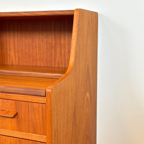 Secretary cabinet in teak, 1950s-60s, Denmark - Beyo Vintage