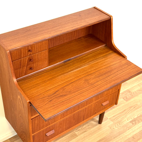 Secretary cabinet in teak, 1950s-60s, Denmark - Beyo Vintage