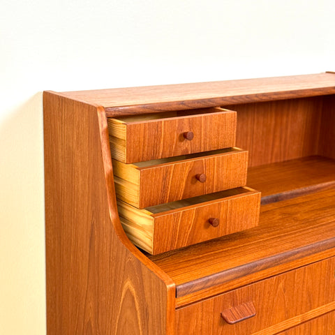 Secretary cabinet in teak, 1950s-60s, Denmark - Beyo Vintage