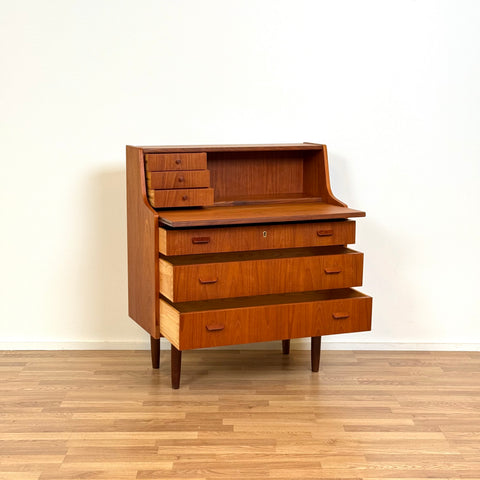 Secretary cabinet in teak, 1950s-60s, Denmark - Beyo Vintage