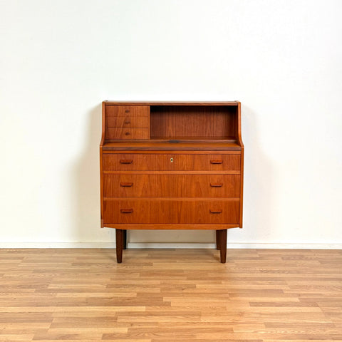 Secretary cabinet in teak, 1950s-60s, Denmark - Beyo Vintage