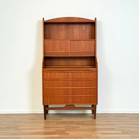 Secretary cabinet in teak, 1950s-60s, Denmark - Beyo Vintage