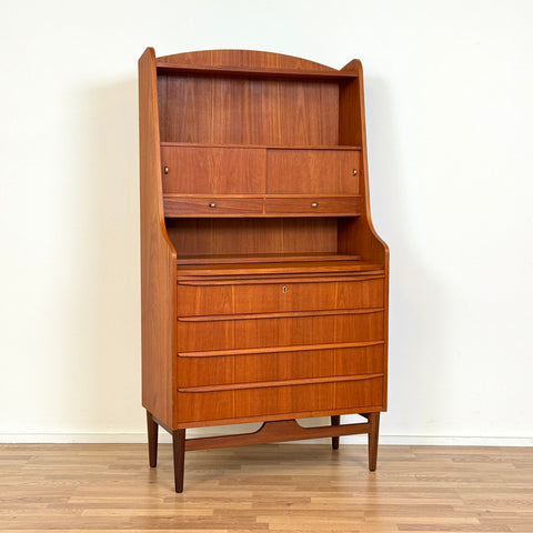 Secretary cabinet in teak, 1950s-60s, Denmark - Beyo Vintage