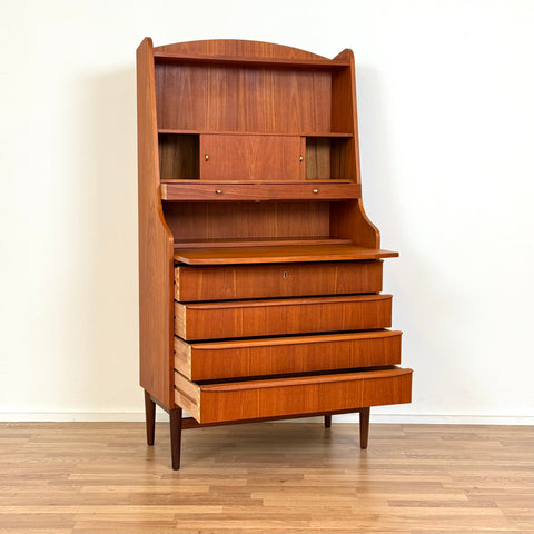 Secretary cabinet in teak, 1950s-60s, Denmark - Beyo Vintage