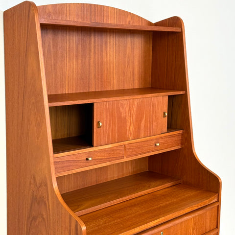 Secretary cabinet in teak, 1950s-60s, Denmark - Beyo Vintage