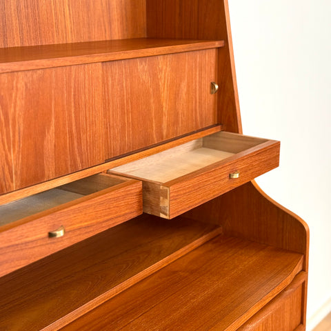Secretary cabinet in teak, 1950s-60s, Denmark - Beyo Vintage