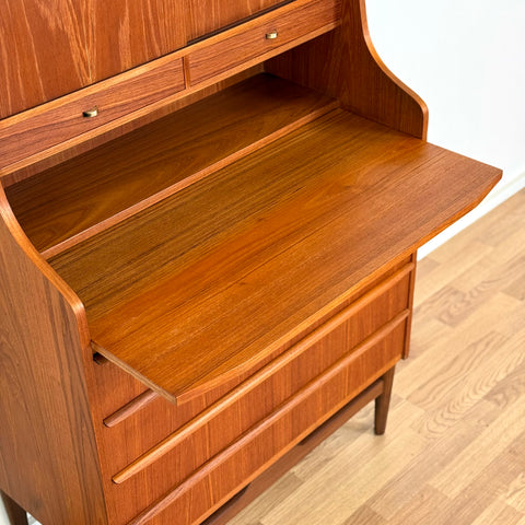 Secretary cabinet in teak, 1950s-60s, Denmark - Beyo Vintage