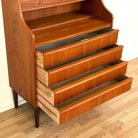 Secretary cabinet in teak, 1950s-60s, Denmark - Beyo Vintage