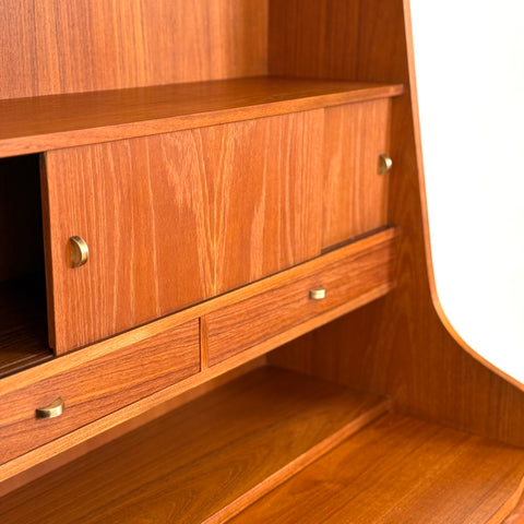 Secretary cabinet in teak, 1950s-60s, Denmark - Beyo Vintage