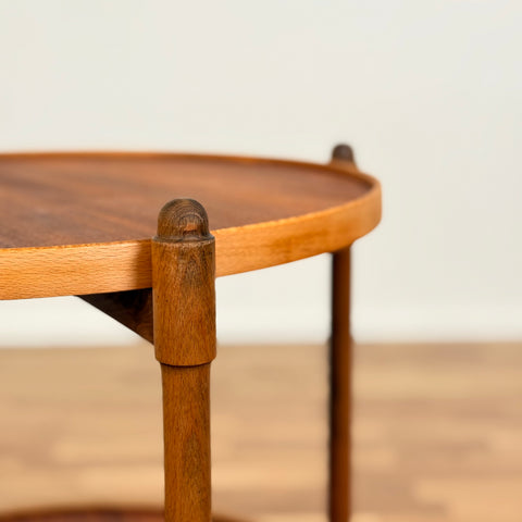 Serving trolley in teak and beech, 1950s-60s, Sweden