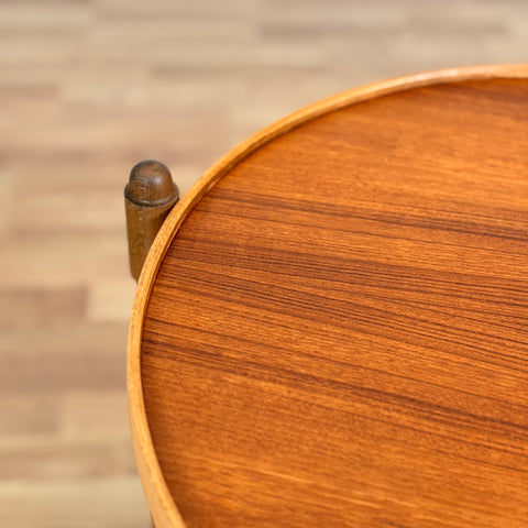 Serving trolley in teak and beech, 1950s-60s, Sweden