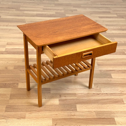 Set of 2 bedside tables in teak, 1950s-60s, Sweden - Beyo Vintage