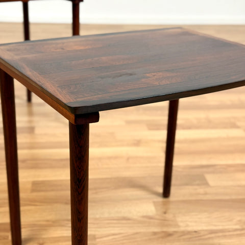 Set of 3 nest of tables in Santos rosewood by Møbelintarsia, 1950s-60s Denmark - Beyo Vintage