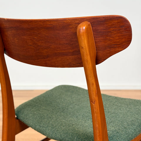 Set of 4 dining chairs in beech & teak by Farstrup, 1950s-60s, Denmark - Beyo Vintage