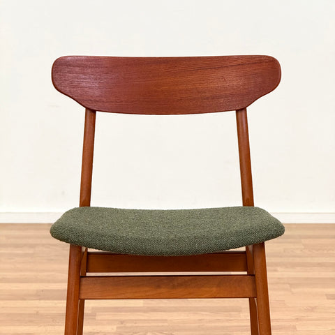 Set of 4 dining chairs in beech & teak by Farstrup, 1950s-60s, Denmark - Beyo Vintage