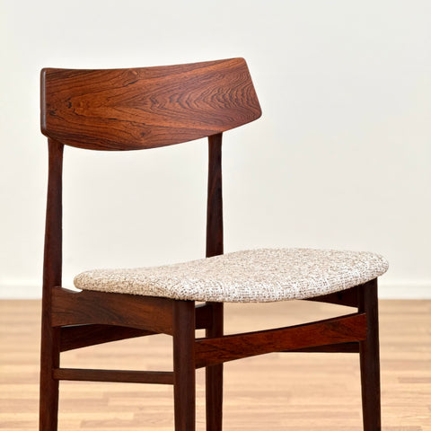 Set of 4 dining chairs in santos rosewood, 1950s-60s, Denmark - Beyo Vintage