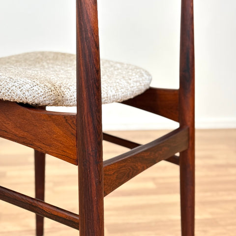 Set of 4 dining chairs in santos rosewood, 1950s-60s, Denmark - Beyo Vintage