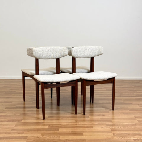 Set of 4 dining chairs in Santos rosewood, 1950s-60s, Denmark - Beyo Vintage