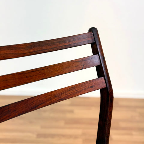 Set of 4 dining chairs in Santos rosewood, 1950s-60s, Denmark - Beyo Vintage