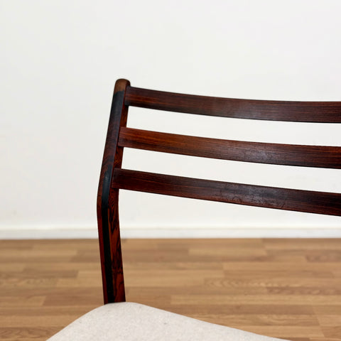 Set of 4 dining chairs in Santos rosewood, 1950s-60s, Denmark - Beyo Vintage