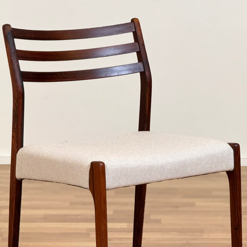 Set of 4 dining chairs in Santos rosewood, 1950s-60s, Denmark - Beyo Vintage