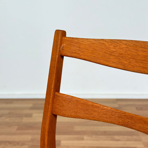 Set of 4 dining chairs in solid oak, 1950s-60s, Sweden - Beyo Vintage
