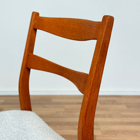 Set of 4 dining chairs in solid oak, 1950s-60s, Sweden - Beyo Vintage