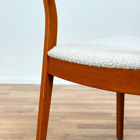 Set of 4 dining chairs in solid oak, 1950s-60s, Sweden - Beyo Vintage