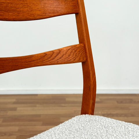 Set of 4 dining chairs in solid oak, 1950s-60s, Sweden - Beyo Vintage