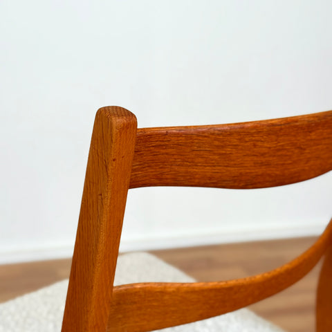 Set of 4 dining chairs in solid oak, 1950s-60s, Sweden - Beyo Vintage