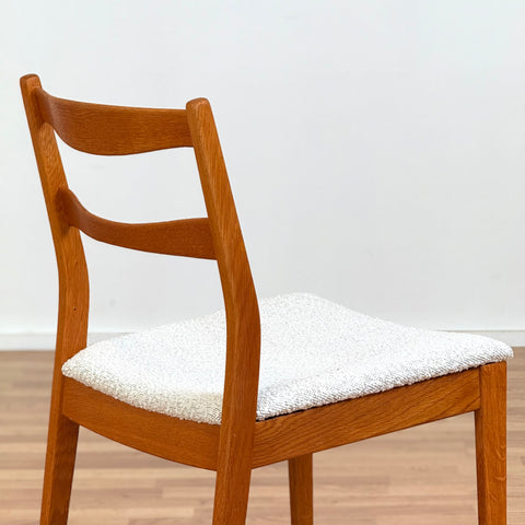 Set of 4 dining chairs in solid oak, 1950s-60s, Sweden - Beyo Vintage