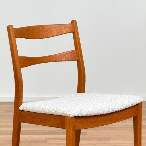 Set of 4 dining chairs in solid oak, 1950s-60s, Sweden - Beyo Vintage