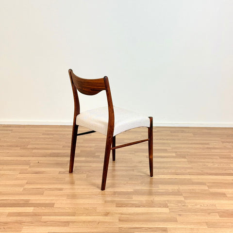 Set of 4 dining chairs in solid rosewood by Arne Wahl Iversen, 1950s-60s, Denmark - Beyo Vintage
