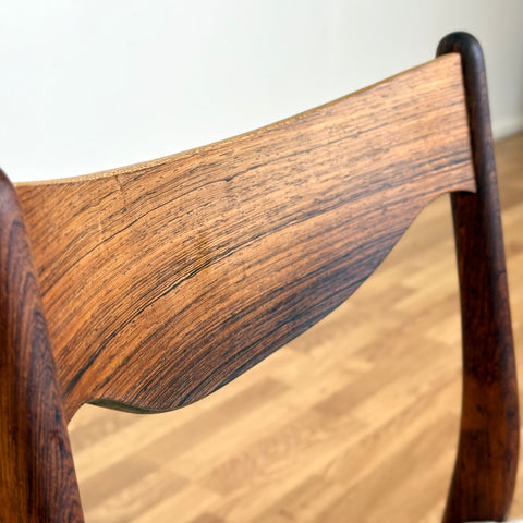 Set of 4 dining chairs in solid rosewood by Arne Wahl Iversen, 1950s-60s, Denmark - Beyo Vintage