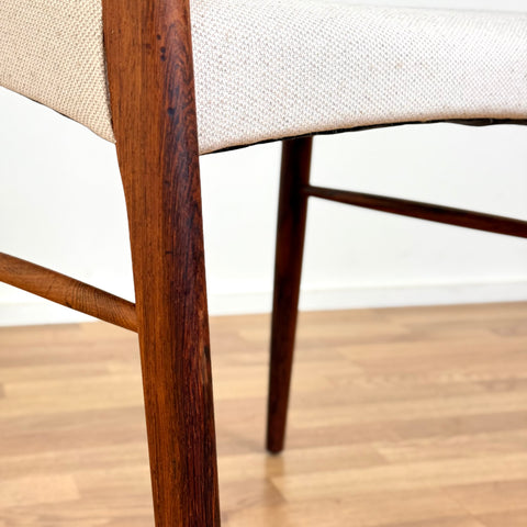 Set of 4 dining chairs in solid rosewood by Arne Wahl Iversen, 1950s-60s, Denmark - Beyo Vintage