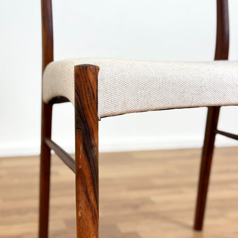 Set of 4 dining chairs in solid rosewood by Arne Wahl Iversen, 1950s-60s, Denmark - Beyo Vintage