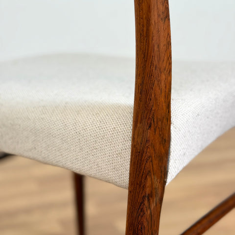 Set of 4 dining chairs in solid rosewood by Arne Wahl Iversen, 1950s-60s, Denmark - Beyo Vintage
