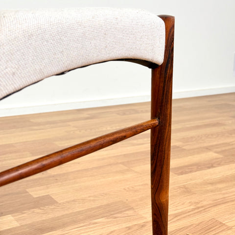 Set of 4 dining chairs in solid rosewood by Arne Wahl Iversen, 1950s-60s, Denmark - Beyo Vintage
