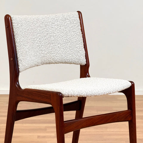 Set of 4 dining chairs in solid Santos rosewood, by Eric Buch, 1950s-60s, Denmark - Beyo Vintage