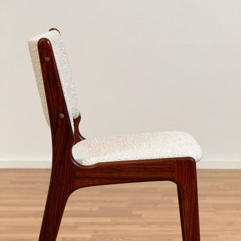 Set of 4 dining chairs in solid Santos rosewood, by Eric Buch, 1950s-60s, Denmark - Beyo Vintage