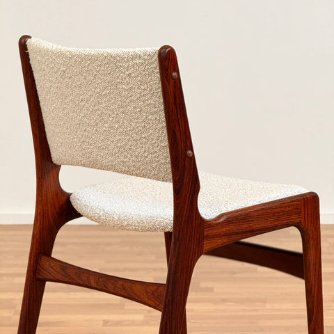 Set of 4 dining chairs in solid Santos rosewood, by Eric Buch, 1950s-60s, Denmark - Beyo Vintage