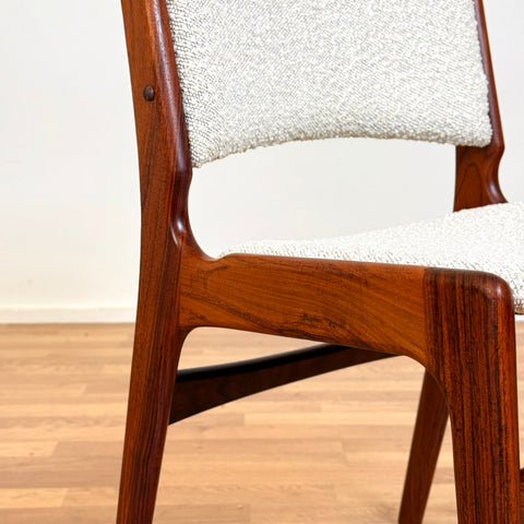 Set of 4 dining chairs in solid Santos rosewood, by Eric Buch, 1950s-60s, Denmark - Beyo Vintage