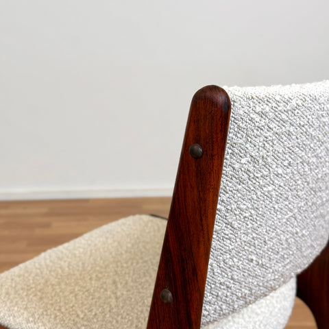 Set of 4 dining chairs in solid Santos rosewood, by Eric Buch, 1950s-60s, Denmark - Beyo Vintage