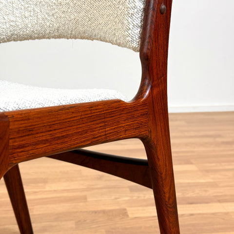 Set of 4 dining chairs in solid Santos rosewood, by Eric Buch, 1950s-60s, Denmark - Beyo Vintage