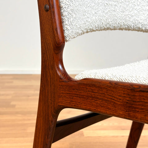 Set of 4 dining chairs in solid Santos rosewood, by Eric Buch, 1950s-60s, Denmark - Beyo Vintage