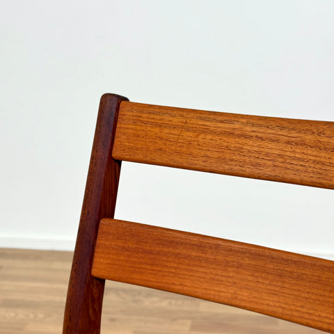 Set of 4 dining chairs in solid teak, 1950s-60s, Sweden - Beyo Vintage