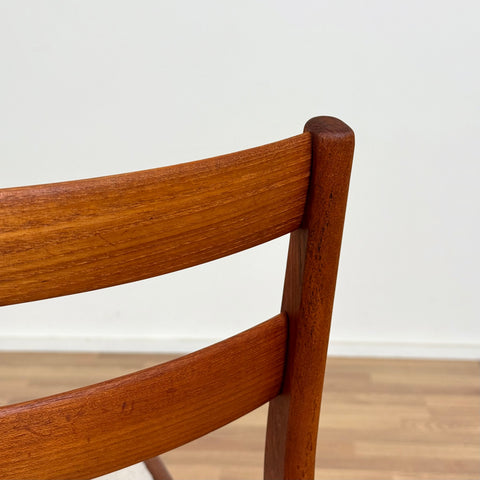 Set of 4 dining chairs in solid teak, 1950s-60s, Sweden - Beyo Vintage