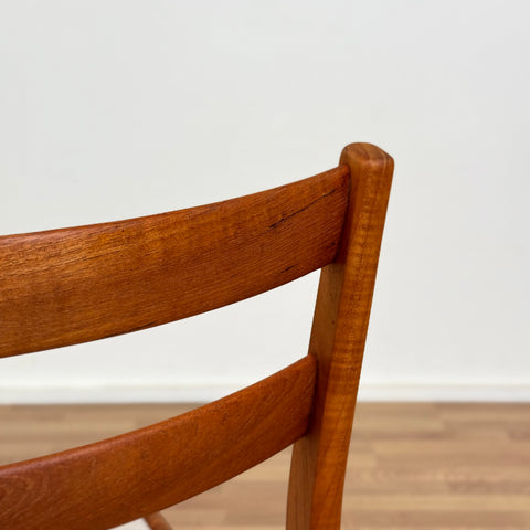 Set of 4 dining chairs in solid teak, 1950s-60s, Sweden - Beyo Vintage