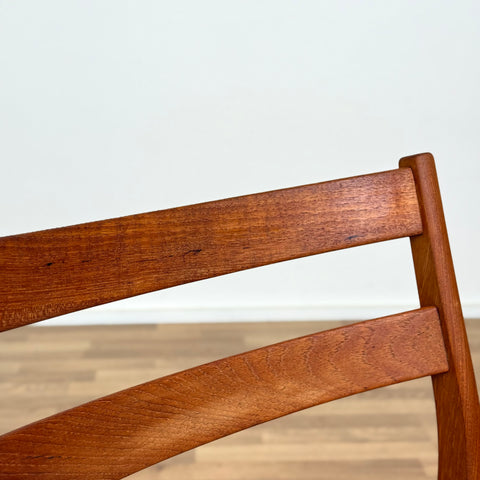 Set of 4 dining chairs in solid teak, 1950s-60s, Sweden - Beyo Vintage